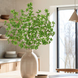 33.5" Artificial Fall Green Leaves Stems Branches