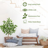 Artificial Eucalyptus Tree Fake Plant Potted for Home - 4ft