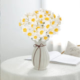 12 Stems Daffodils Artificial Flowers Real Touch Fake Narcissus Flower