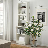 White Artificial Camellia Tree Plant Fake Blooming Tree Potted - 3ft