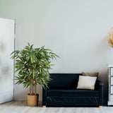 Artificial Bamboo Tree Large Fake Floor Plants Potted for Living Room - 4ft