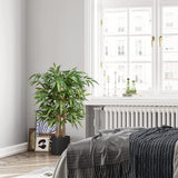 Artificial Bamboo Tree Large Fake Floor Plants Potted for Living Room - 4ft