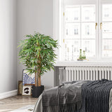 Artificial Bamboo Tree Large Fake Floor Plants Potted for Living Room - 5ft