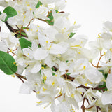 White Artificial Bougainvillea Flower Garland Silk Floral Vine - 6ft