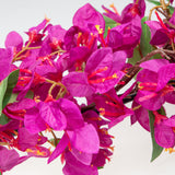 Red Artificial Bougainvillea Flower Garland Silk Floral Vine - 6ft